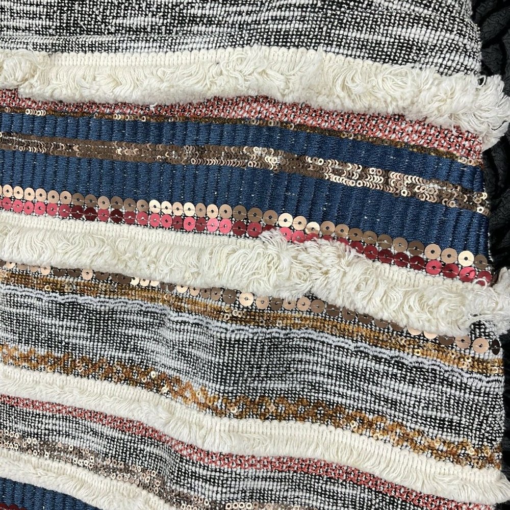 Anthropologie Moulinette Soeurs Skirt Womens Sz 4 Mini Erine Beaded fringe $128 - Picture 2 of 8
